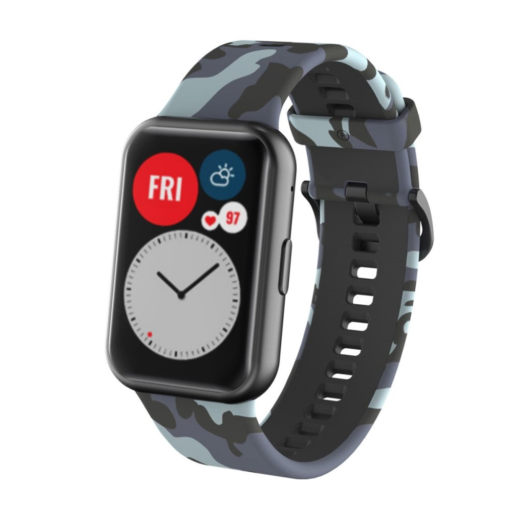Rigtigt Sejt Silikone Rem passer til Huawei Watch Fit Online nu