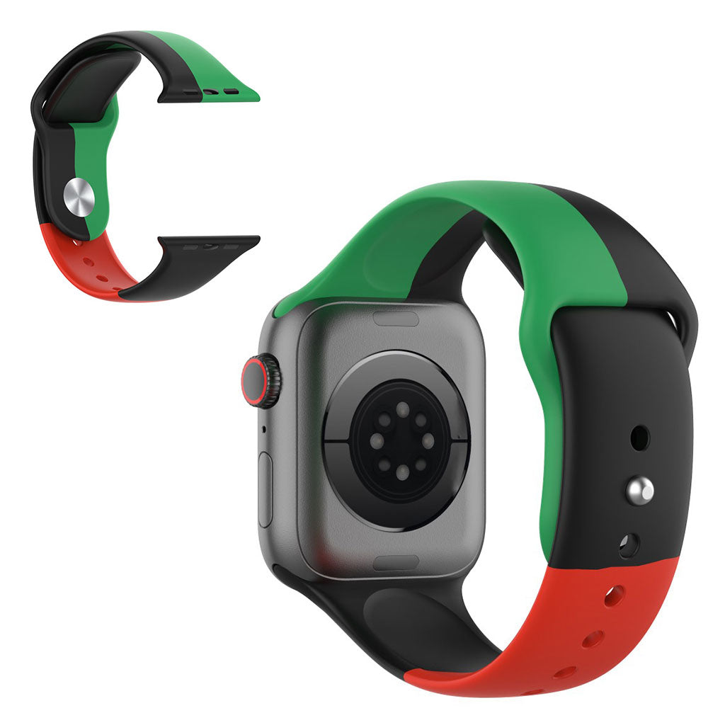 Super Slidstærk Silikone Universal Rem passer til Apple Smartwatch - Størrelse: S