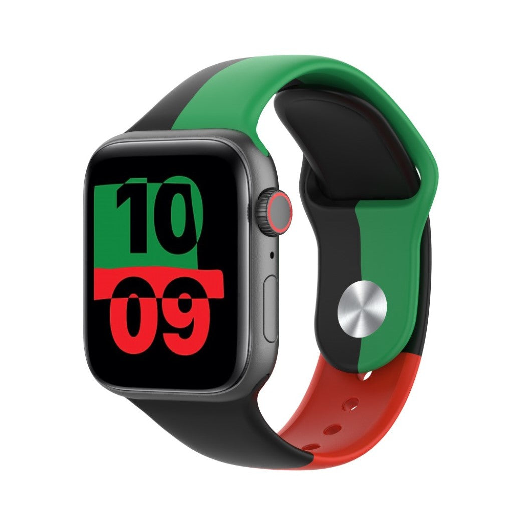 Super Slidstærk Silikone Universal Rem passer til Apple Smartwatch - Størrelse: S