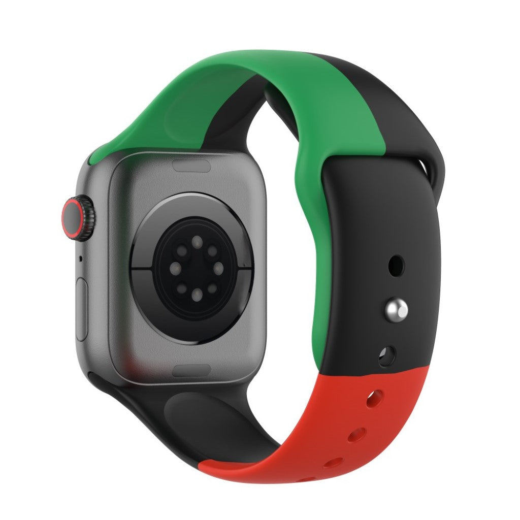 Super Slidstærk Silikone Universal Rem passer til Apple Smartwatch - Størrelse: S