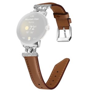 Ægte Læder Og Rhinsten Universal Rem passer til Google Pixel Watch 2 / Google Pixel Watch