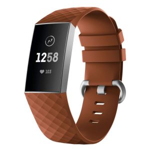 Vildt Hårdfør Silikone Rem passer til Fitbit Charge 3