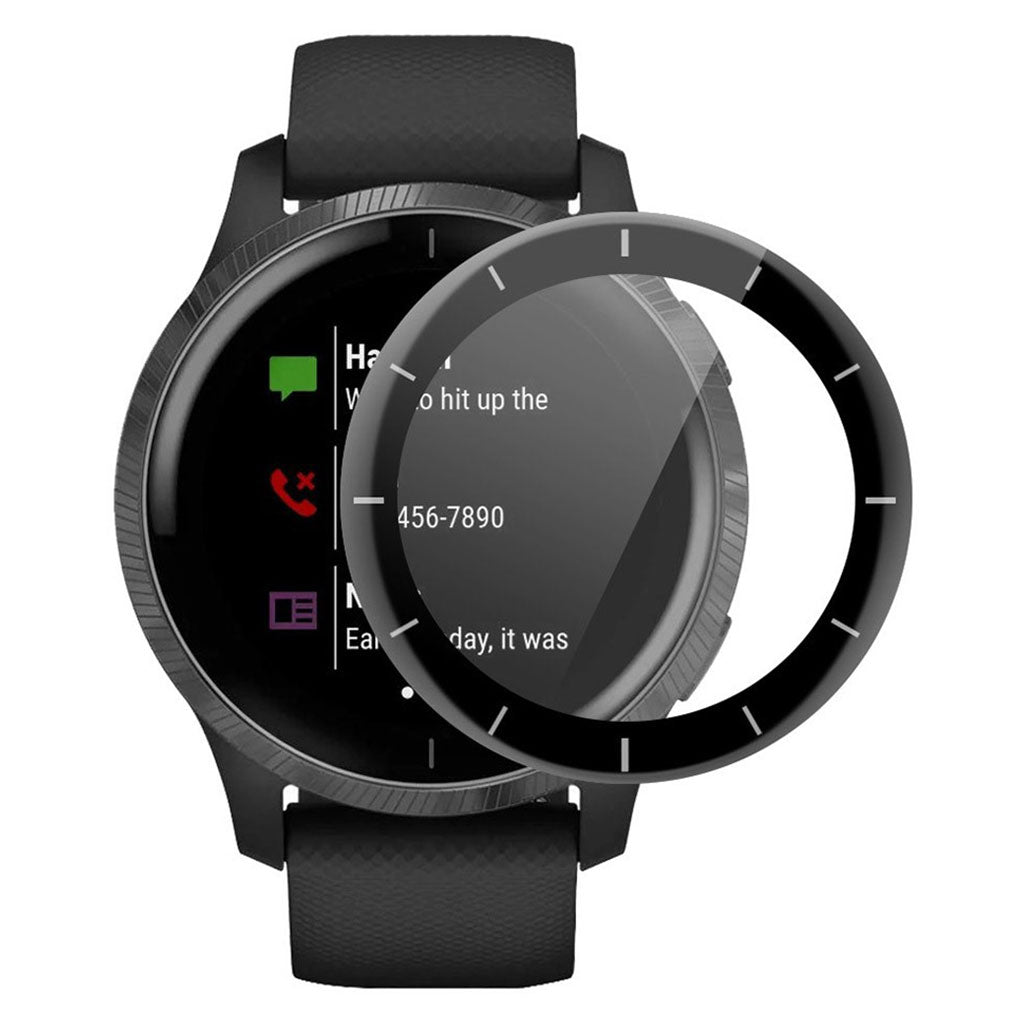 Plastik 3D Kurvet Universal Skærmbeskytter passer til Garmin Venu 2 / Garmin Vivoactive 4
