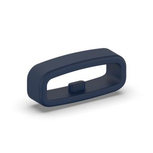 22mm Universal silicone strap loop - Navy Blue Hot på udsalg