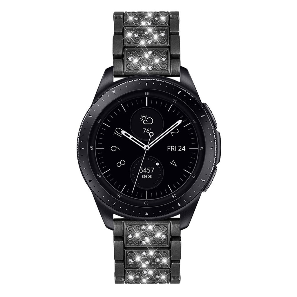 Elegant Metal Og Rhinsten Rem passer til Samsung Galaxy Watch (46mm)