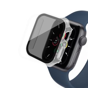 Fint Universal Cover med Skærmbeskytter i Plastik og Hærdet Glas passer til Apple Smartwatch Udsalg