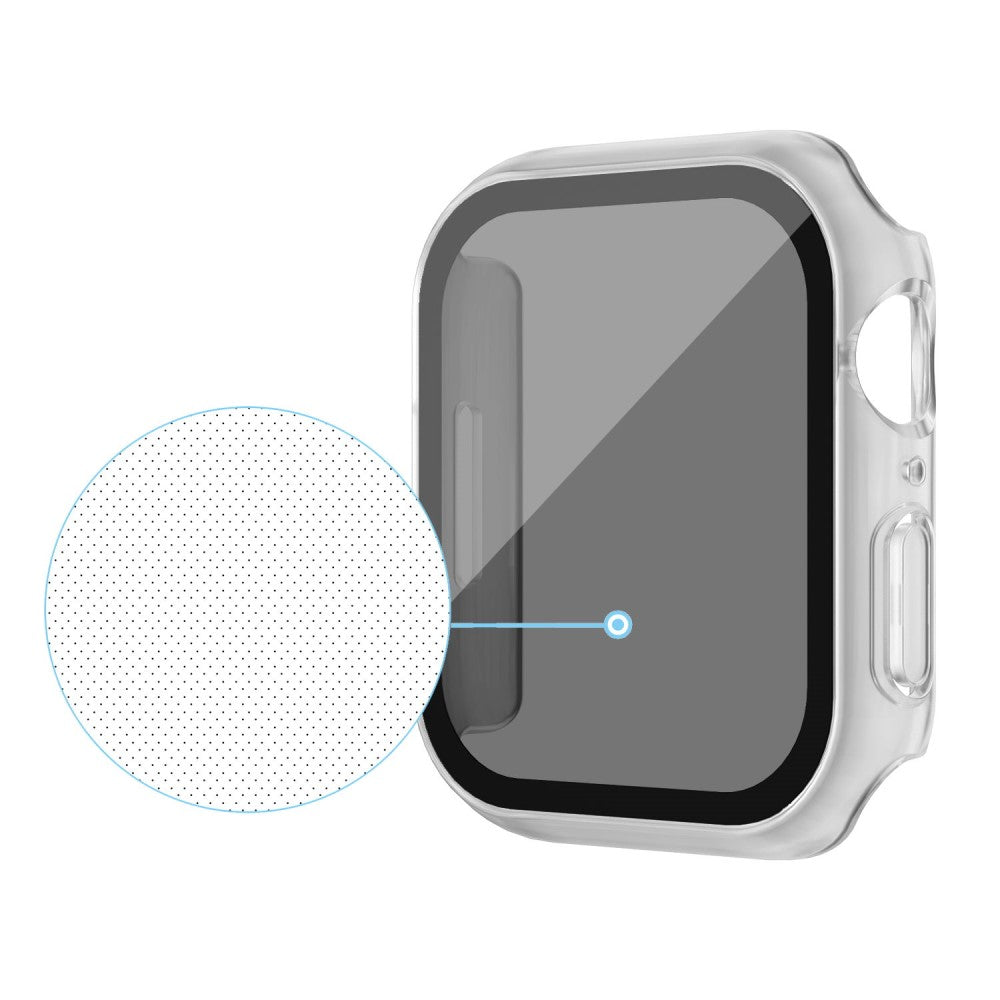 Fint Universal Cover med Skærmbeskytter i Plastik og Hærdet Glas passer til Apple Smartwatch Udsalg