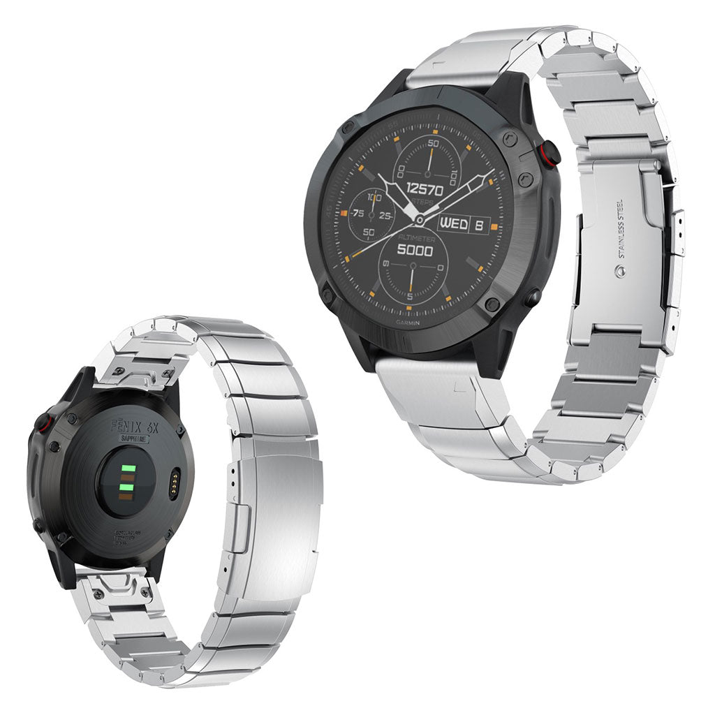 Rigtigt Holdbart Metal Rem passer til Garmin Fenix 6X Mode