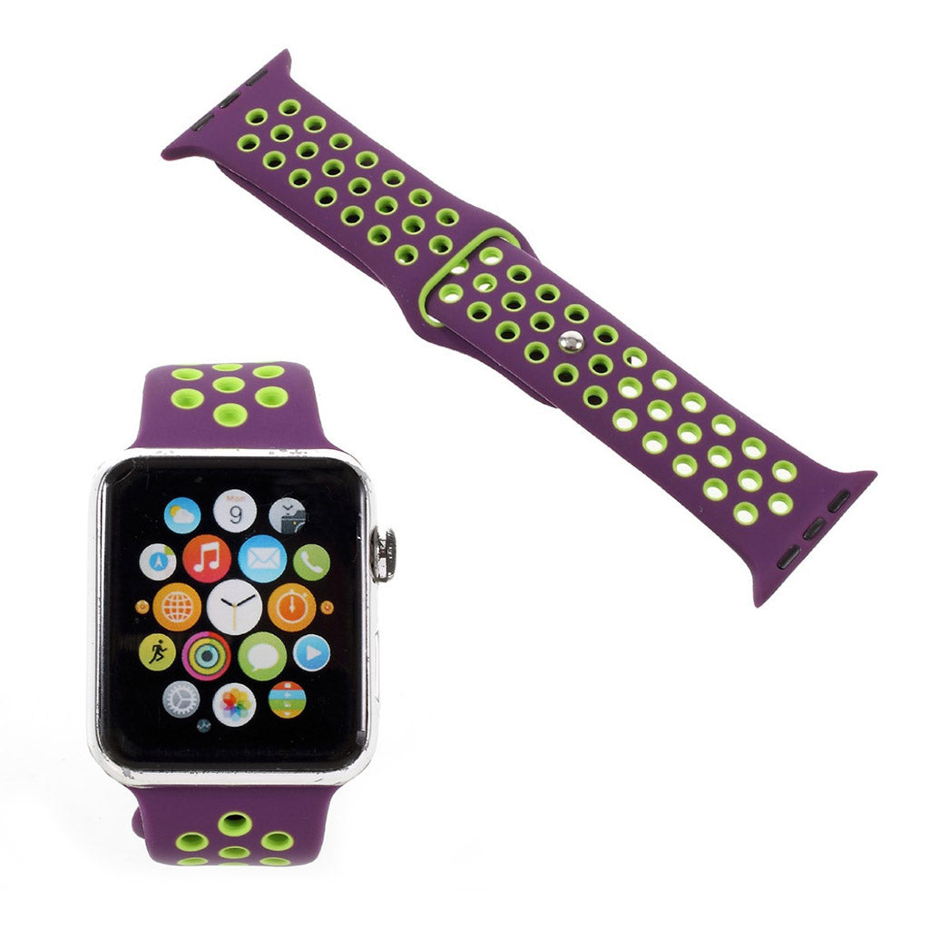 Rigtigt Pænt Silikone Rem passer til Apple Watch Series 1-3 42mm