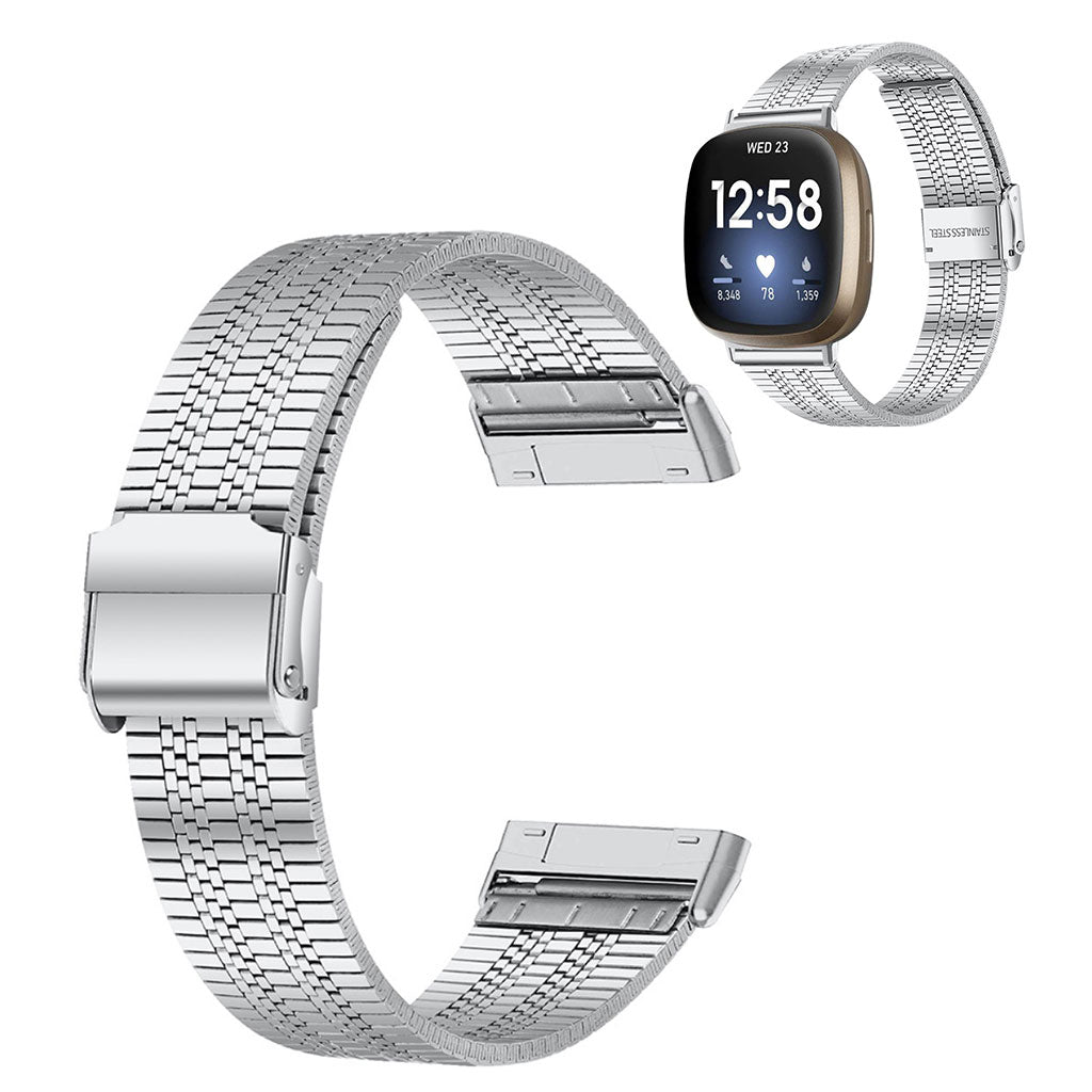 Smuk Metal Universal Rem passer til Fitbit Sense 1 / Fitbit Versa 3