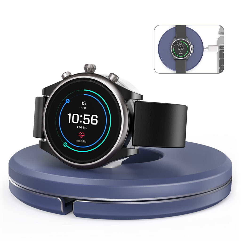 Plastik Trådløs USB Ladestation passer til Fossil Gen 5 / Fossil Gen 4 (40mm)