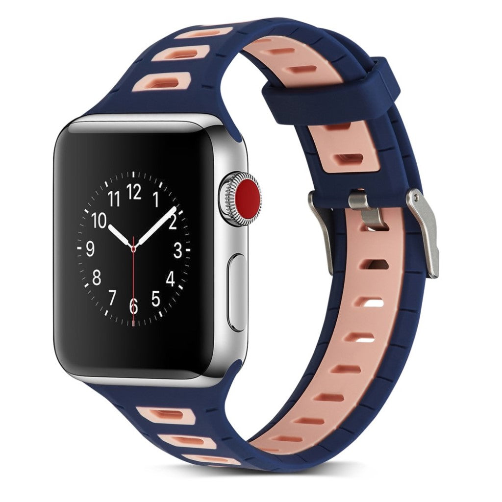 Superflot Silikone Rem passer til Apple Watch Series 1-3 42mm Levere