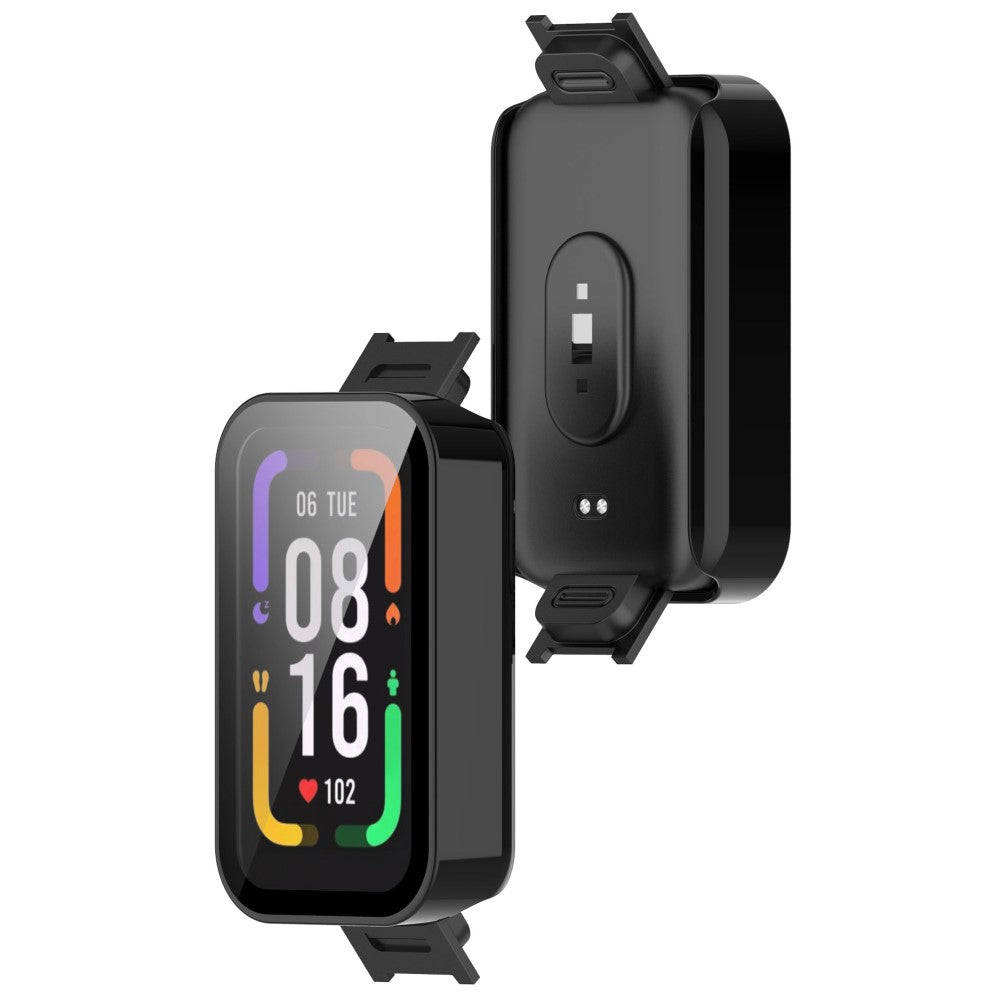 Vildt Flot Cover med Skærmbeskytter i Plastik og Hærdet Glas passer til Xiaomi Redmi Smart Band Pro