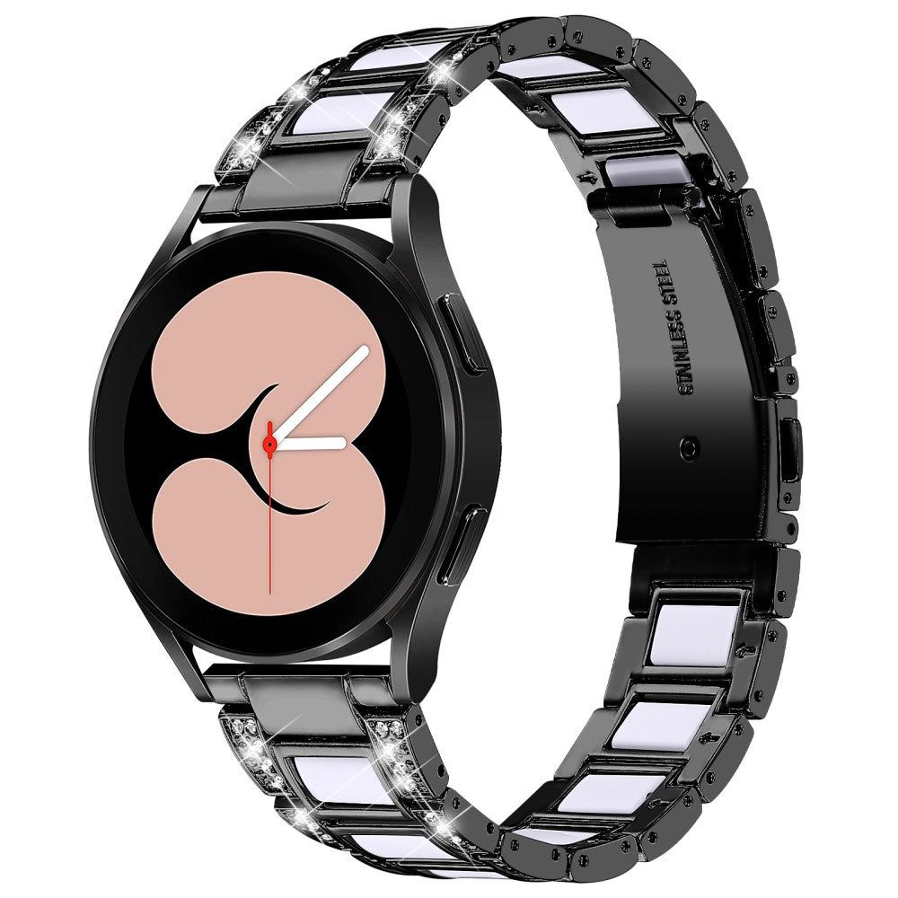 Elegant Metal Og Rhinsten Universal Rem passer til Samsung Smartwatch