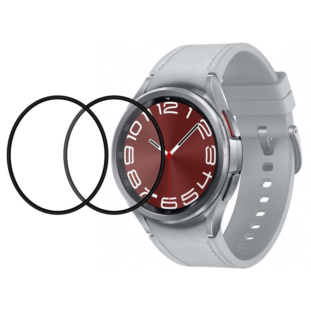 2stk Silikone HD Skærmbeskytter passer til Samsung Galaxy Watch 6 (44mm)