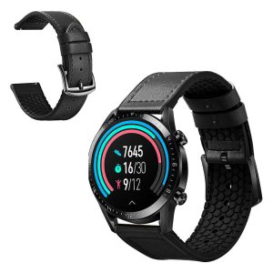 Alle Tiders Kunstlæder Og Silikone Universal Rem passer til Smartwatch