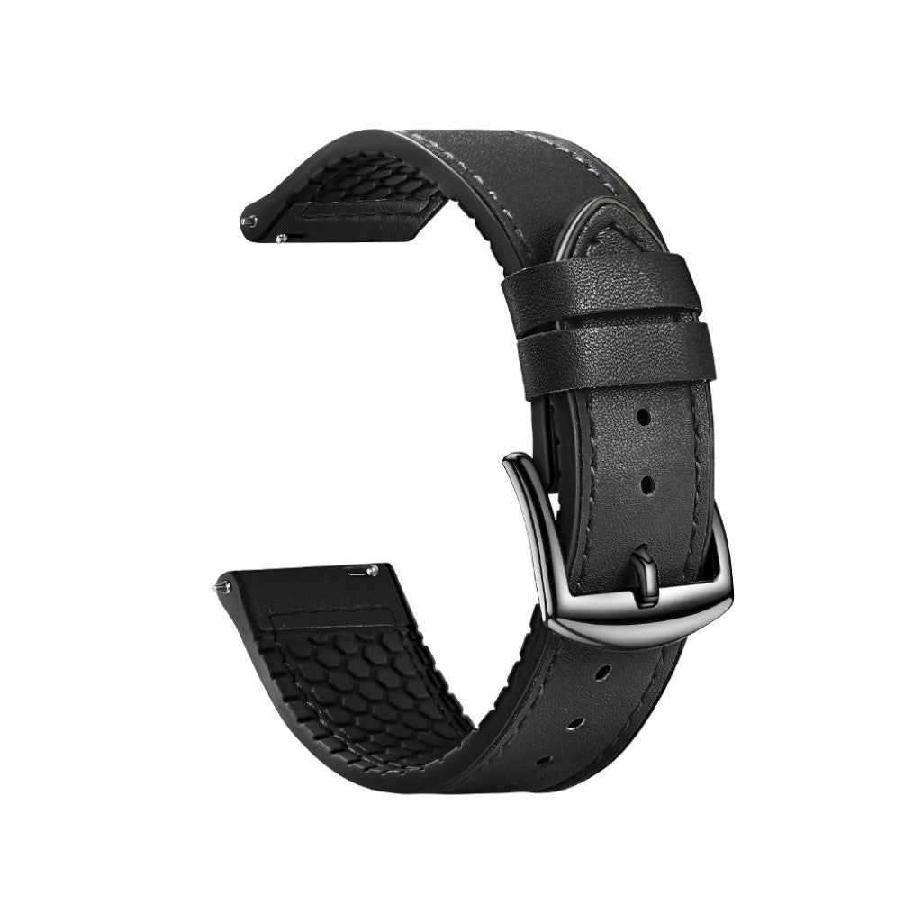Alle Tiders Kunstlæder Og Silikone Universal Rem passer til Smartwatch