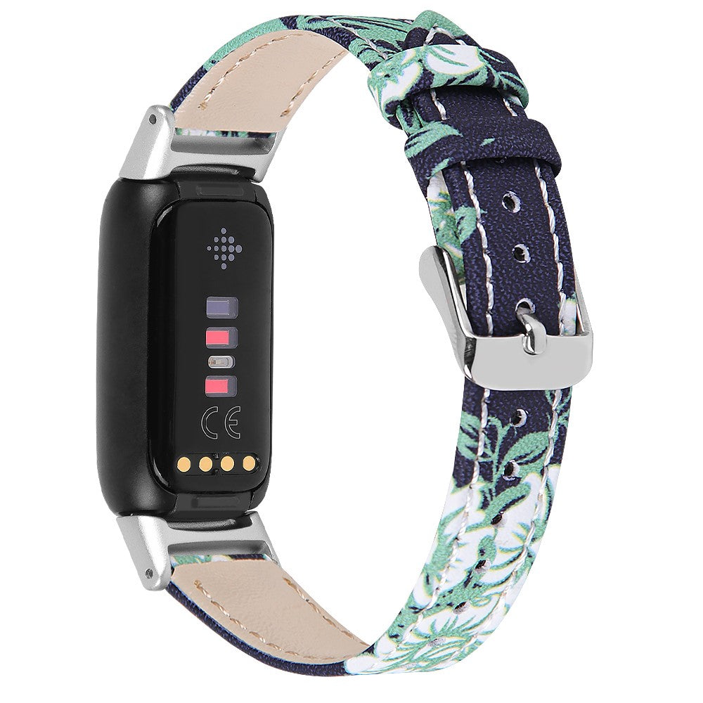 Rigtigt Slidstærk Ægte Læder Rem passer til Fitbit Luxe Udsalg