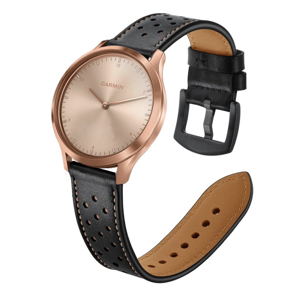 Ægte Læder Universal Rem passer til Garmin Vivoactive 3 / Garmin Vivomove HR