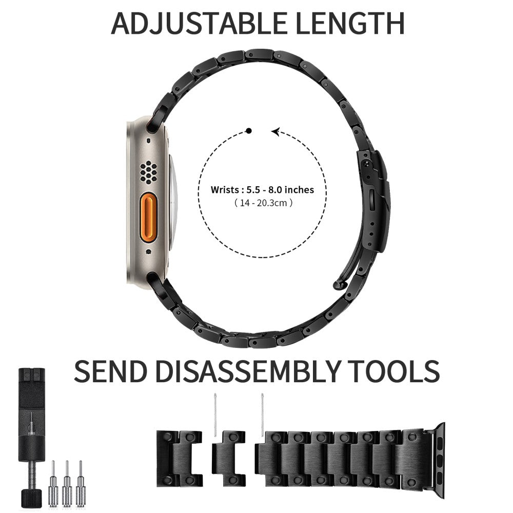 Rigtigt Nydelig Metal Universal Rem passer til Apple Smartwatch