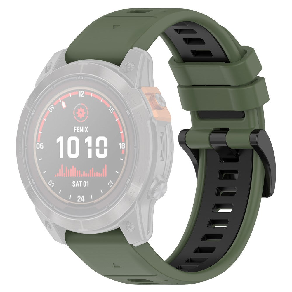 Rigtigt Sejt Silikone Universal Rem passer til Garmin Smartwatch