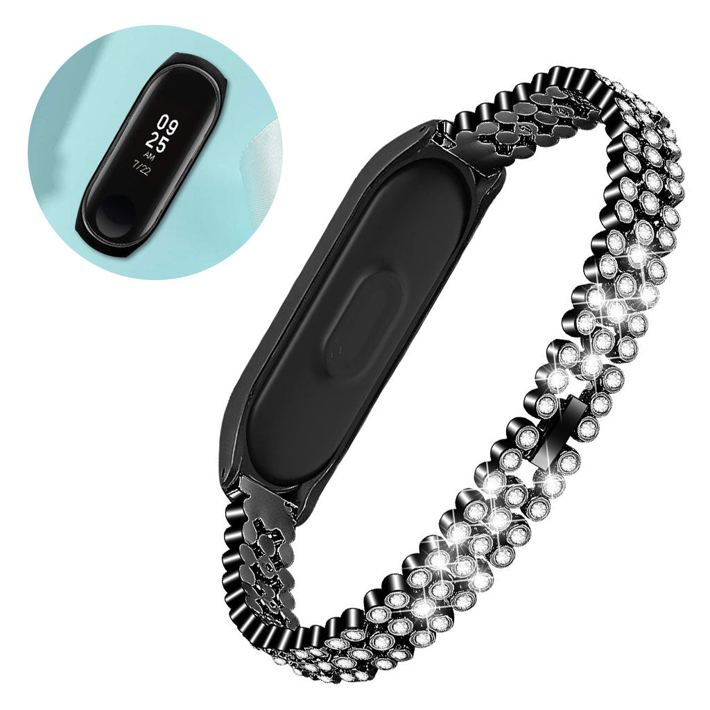 Rigtigt Skøn Metal Og Rhinsten Rem passer til Xiaomi Mi Band 5