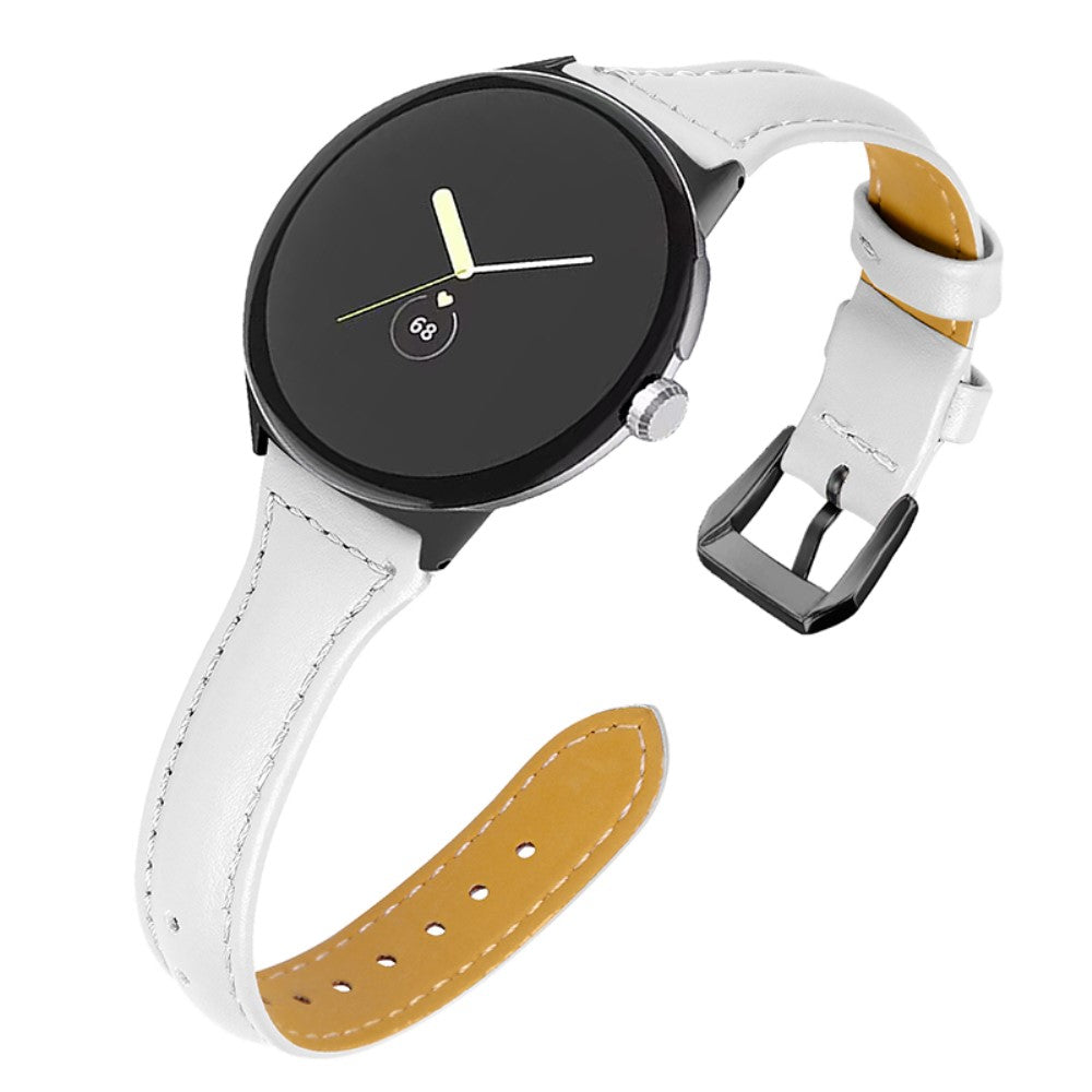 Rigtigt Smuk Ægte Læder Rem passer til Google Pixel Watch Online salg