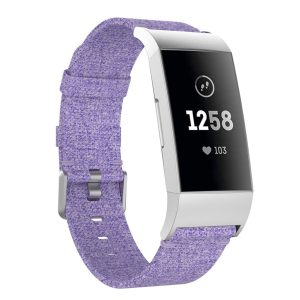 Vildt Sejt Nylon Rem passer til Fitbit Charge 3