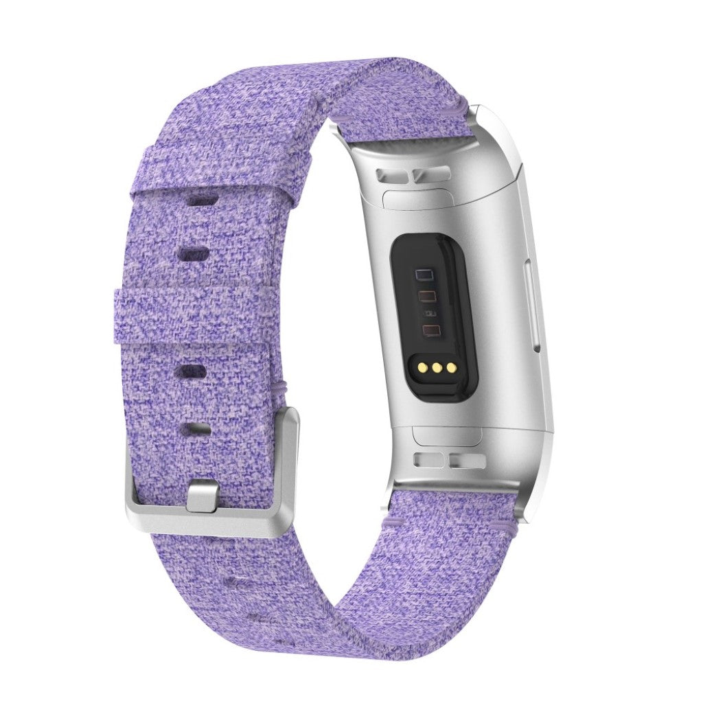 Vildt Sejt Nylon Rem passer til Fitbit Charge 3