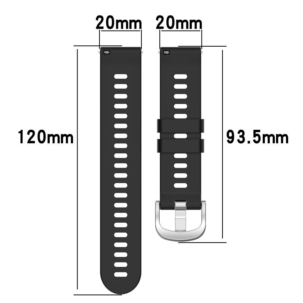 Vildt Skøn Silikone Universal Rem passer til Garmin Smartwatch