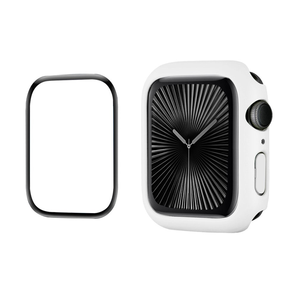 Behagelig Cover med Skærmbeskytter i Silikone passer til Apple Watch Series 10 42mm