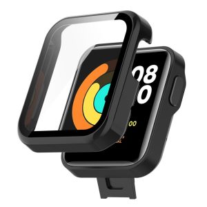 Rigtigt Fint Universal Cover med Skærmbeskytter i Plastik og Hærdet Glas passer til Xiaomi Mi Watch Lite / Xiaomi Redmi Watch