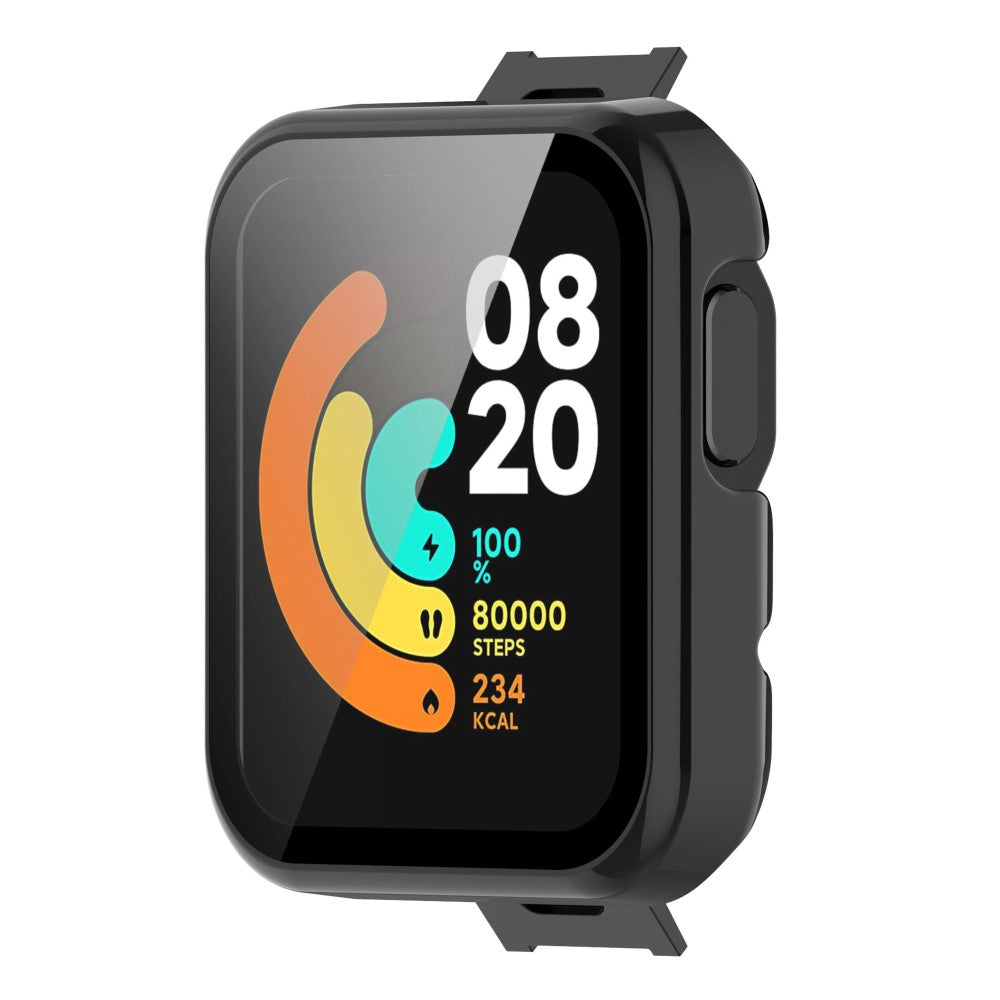 Rigtigt Fint Universal Cover med Skærmbeskytter i Plastik og Hærdet Glas passer til Xiaomi Mi Watch Lite / Xiaomi Redmi Watch