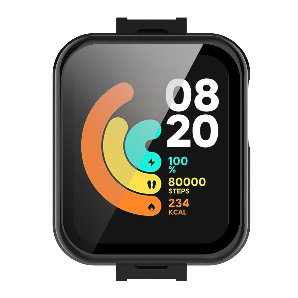 Rigtigt Fint Universal Cover med Skærmbeskytter i Plastik og Hærdet Glas passer til Xiaomi Mi Watch Lite / Xiaomi Redmi Watch