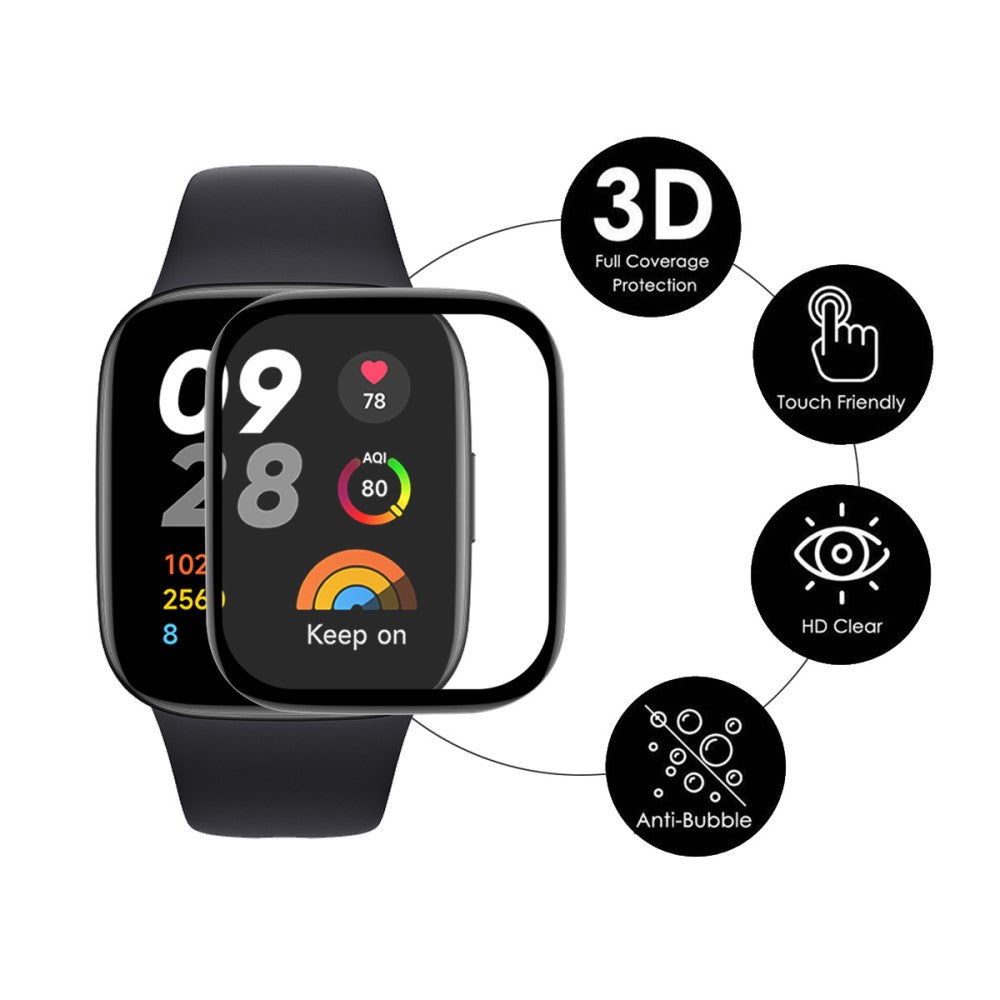 Silikone HD Skærmbeskytter passer til Xiaomi Redmi Band 3