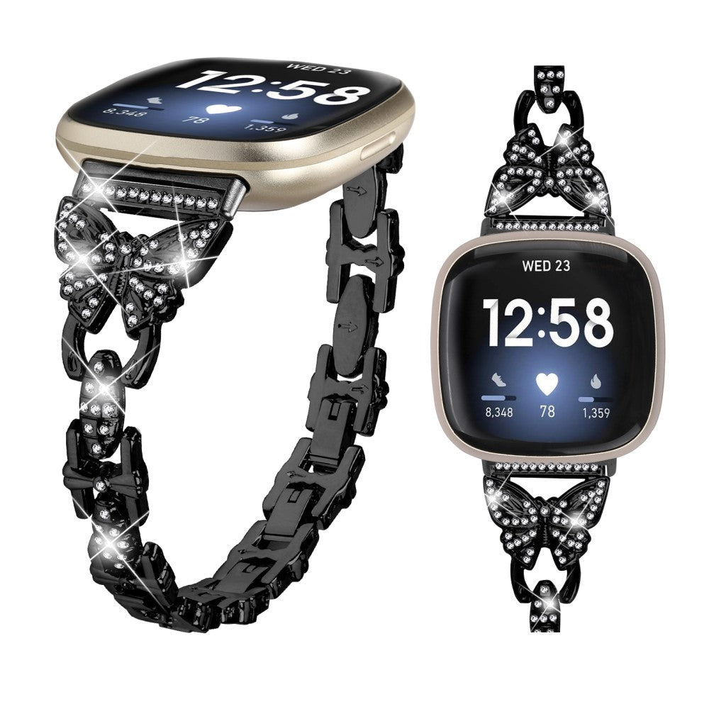 Smuk Metal Universal Rem passer til Fitbit Sense 1 / Fitbit Versa 3 på udsalg