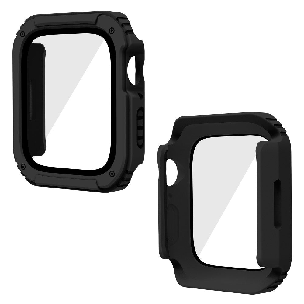 Super Fint Universal Cover med Skærmbeskytter i Plastik og Hærdet Glas passer til Apple Smartwatch Udsalg