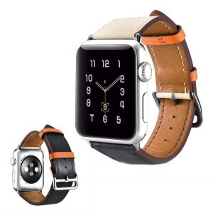 Ægte Læder Universal Rem passer til Apple Watch Series 5 44mm / Apple Watch 44mm Hot på udsalg