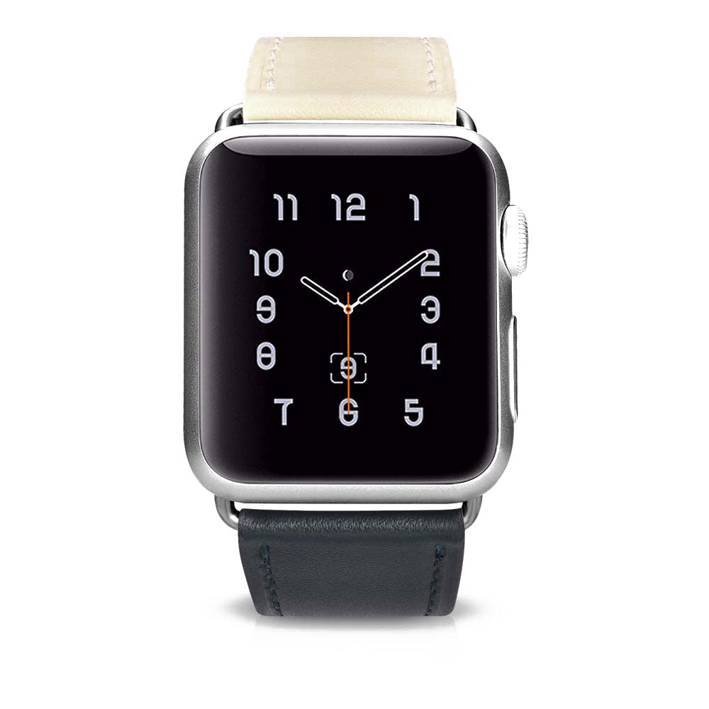 Ægte Læder Universal Rem passer til Apple Watch Series 5 44mm / Apple Watch 44mm Hot på udsalg