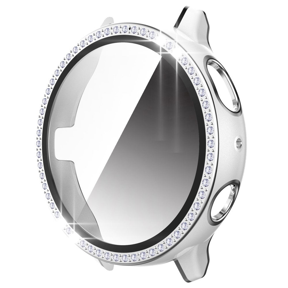 Fed Cover med Skærmbeskytter i Plastik, Rhinsten og Hærdet Glas passer til Samsung Galaxy Watch Active 2 - 44mm