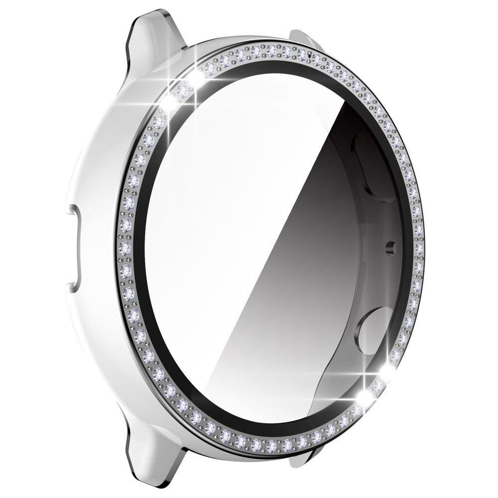 Fed Cover med Skærmbeskytter i Plastik, Rhinsten og Hærdet Glas passer til Samsung Galaxy Watch Active 2 - 44mm