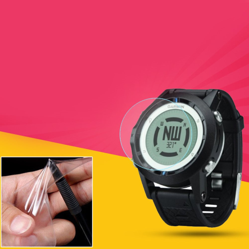 Plastik Skærmbeskytter passer til Garmin Quatix 6X