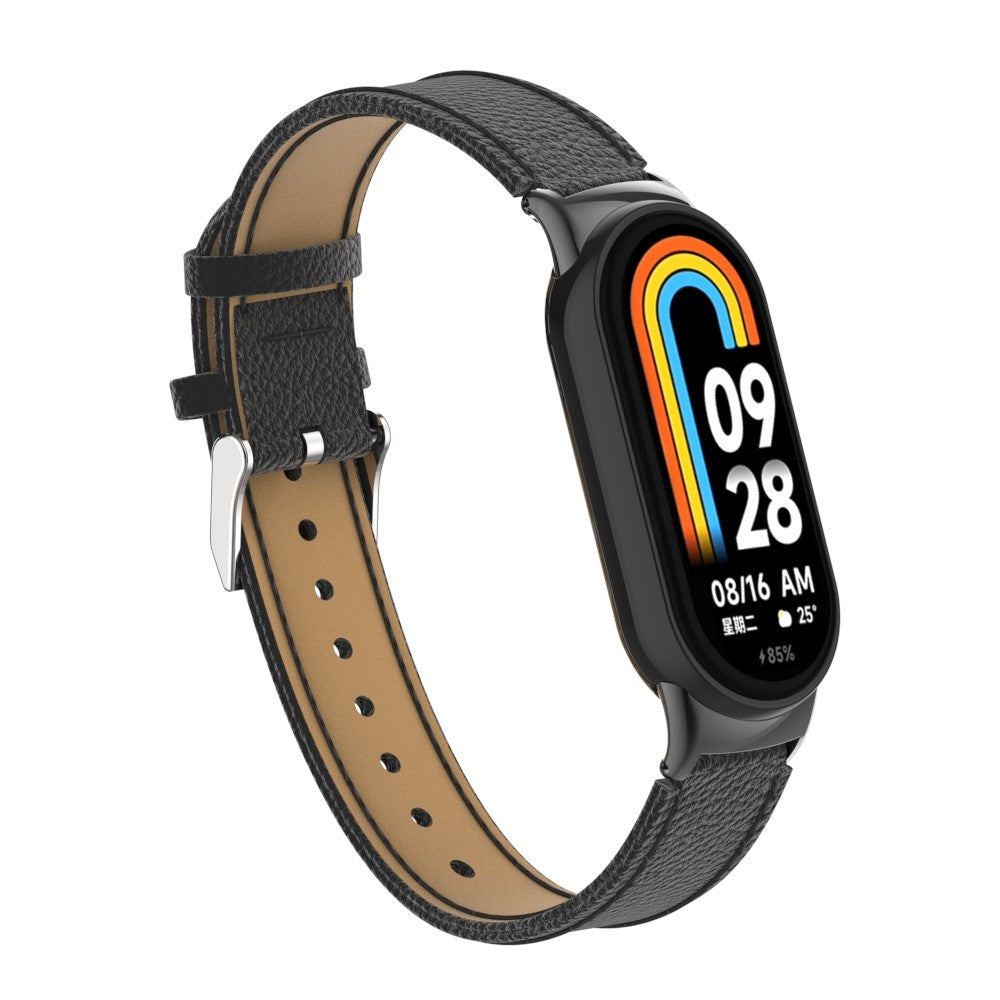 Rigtigt Fed Ægte læder Cover passer til Xiaomi Smart Band 8