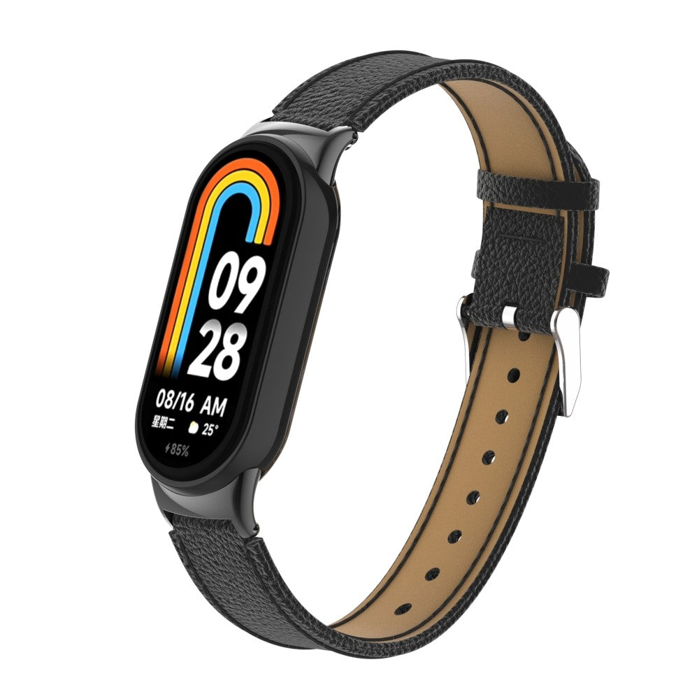 Rigtigt Fed Ægte læder Cover passer til Xiaomi Smart Band 8