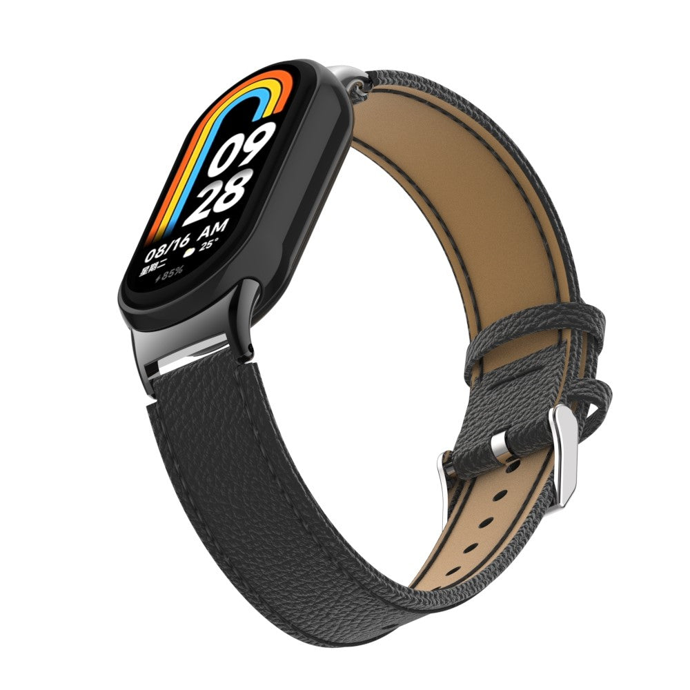 Rigtigt Fed Ægte læder Cover passer til Xiaomi Smart Band 8
