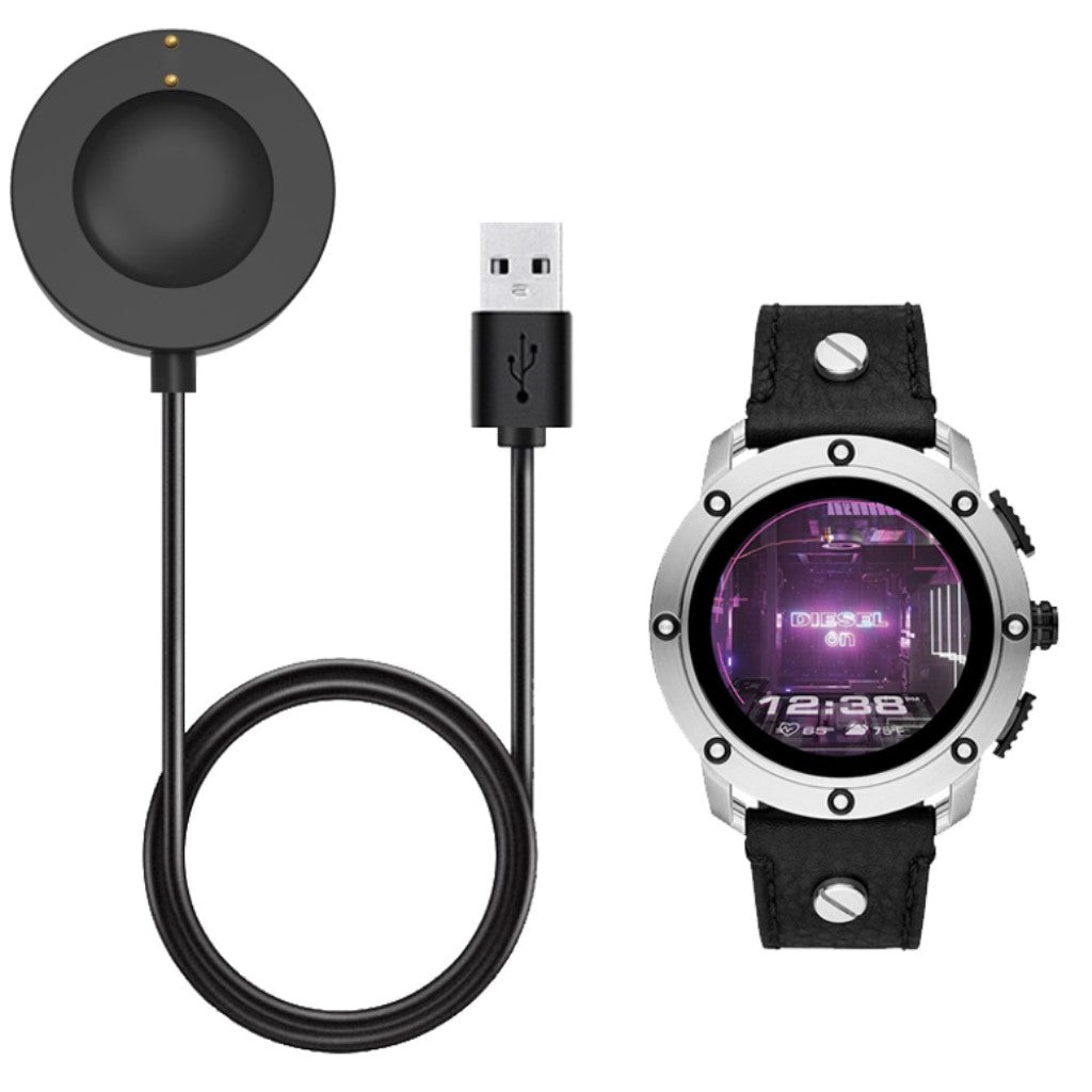 Plastik USB Ladestation passer til Diesel Smartwatch