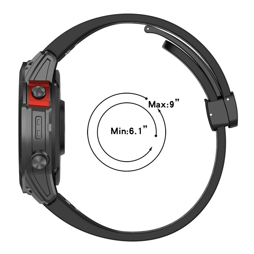 Vildt Fint Metal Og Silikone Universal Rem passer til Smartwatch