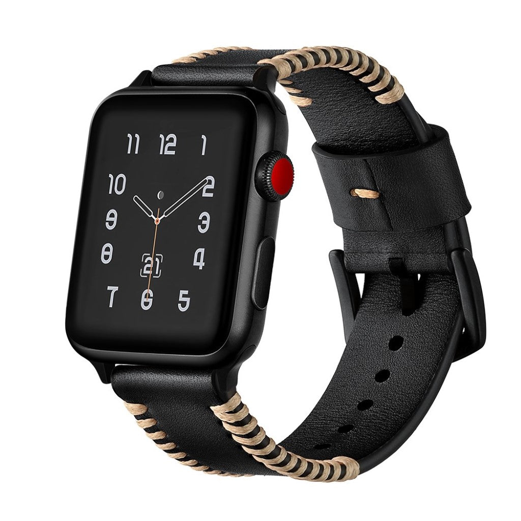 Ægte Læder Universal Rem passer til Apple Watch Series 5 40mm / Apple Watch 40mm