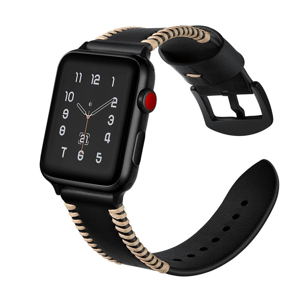 Ægte Læder Universal Rem passer til Apple Watch Series 5 40mm / Apple Watch 40mm
