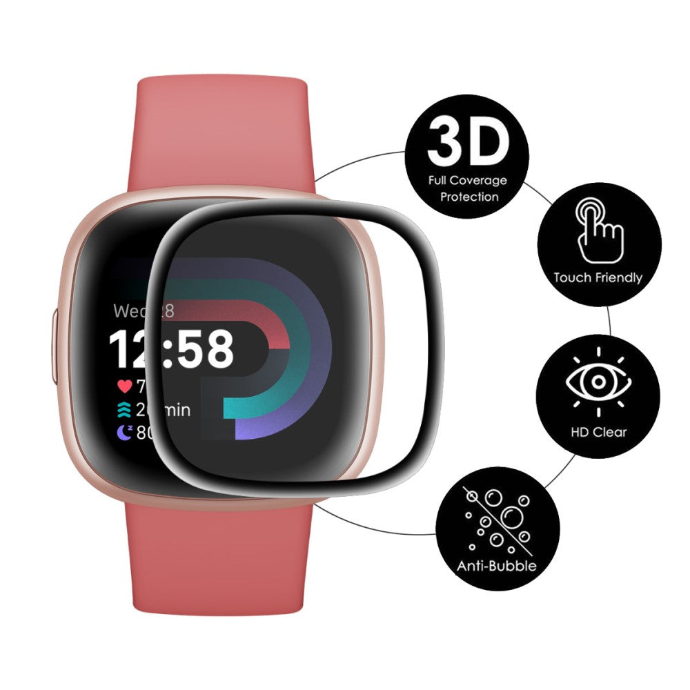 Plastik Universal Skærmbeskytter passer til Fitbit Sense 2 / Fitbit Versa 4